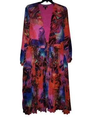 Torrid Tie Front Pleated Kimono Duster Size 3 (22-24)